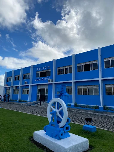 Imagem do palácio municipal de cajueiro; Imagem de reprodução; Carlos Wilker.